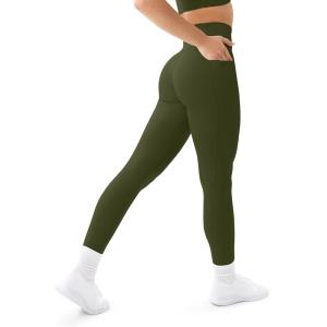 imageLeggings with Pockets  Compressive High Waisted Butt Sculpting Womens Full Length Workout Pants  HiPerformArmy