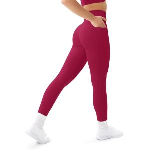 imageLeggings with Pockets  Compressive High Waisted Butt Sculpting Womens Full Length Workout Pants  HiPerformBerry
