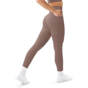 imageLeggings with Pockets  Compressive High Waisted Butt Sculpting Womens Full Length Workout Pants  HiPerformTeak