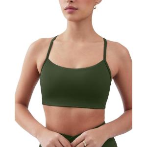 imageYoga Racerback Bras for Women  Buttery Soft Low Support Scoop Neck YBack Thin Strap Sports Bra  FlexFlowArmy