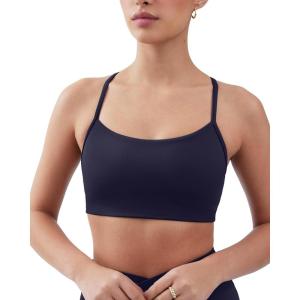 imageYoga Racerback Bras for Women  Buttery Soft Low Support Scoop Neck YBack Thin Strap Sports Bra  FlexFlowTwilight