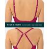 imageRacerback Adjustable Sports Bra for Women  High Support Convertible Straps High Impact Workout Bras  HiPerformBerry