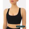 imageRacerback Adjustable Sports Bra for Women  High Support Convertible Straps High Impact Workout Bras  HiPerformBlack