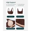 imageRacerback Adjustable Sports Bra for Women  High Support Convertible Straps High Impact Workout Bras  HiPerformCocoa