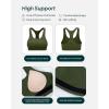 imageRacerback Supportive Sports Bras for Women  High Support Scoop Neck Gym Workout Bra Removable Pads  HiPerformArmy