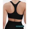 imageRacerback Supportive Sports Bras for Women  High Support Scoop Neck Gym Workout Bra Removable Pads  HiPerformBlack