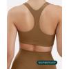 imageRacerback Supportive Sports Bras for Women  High Support Scoop Neck Gym Workout Bra Removable Pads  HiPerformCafe