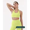 imageRacerback Supportive Sports Bras for Women  High Support Scoop Neck Gym Workout Bra Removable Pads  HiPerformCitron