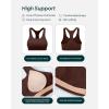 imageRacerback Supportive Sports Bras for Women  High Support Scoop Neck Gym Workout Bra Removable Pads  HiPerformCocoa