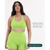 imageRacerback Supportive Sports Bras for Women  High Support Scoop Neck Gym Workout Bra Removable Pads  HiPerformGlowing Green