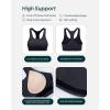 imageRacerback Supportive Sports Bras for Women  High Support Scoop Neck Gym Workout Bra Removable Pads  HiPerformGraphite