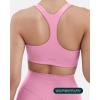 imageRacerback Supportive Sports Bras for Women  High Support Scoop Neck Gym Workout Bra Removable Pads  HiPerformPetal
