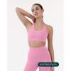 imageRacerback Supportive Sports Bras for Women  High Support Scoop Neck Gym Workout Bra Removable Pads  HiPerformPetal