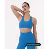 imageRacerback Supportive Sports Bras for Women  High Support Scoop Neck Gym Workout Bra Removable Pads  HiPerformRoyal Blue