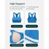 imageRacerback Supportive Sports Bras for Women  High Support Scoop Neck Gym Workout Bra Removable Pads  HiPerformRoyal Blue
