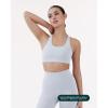 imageRacerback Supportive Sports Bras for Women  High Support Scoop Neck Gym Workout Bra Removable Pads  HiPerformSilver