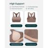 imageRacerback Supportive Sports Bras for Women  High Support Scoop Neck Gym Workout Bra Removable Pads  HiPerformTeak