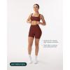 imageShorts with Pockets  Compressive High Waisted Butt Sculpting 4quot ampamp 6quot Womens Biker Shorts  HiPerform XXS to 3XChocolate