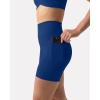 imageShorts with Pockets  Compressive High Waisted Butt Sculpting 4quot ampamp 6quot Womens Biker Shorts  HiPerform XXS to 3XIndigo