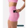 imageShorts with Pockets  Compressive High Waisted Butt Sculpting 4quot ampamp 6quot Womens Biker Shorts  HiPerform XXS to 3XPetal