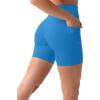 imageShorts with Pockets  Compressive High Waisted Butt Sculpting 4quot ampamp 6quot Womens Biker Shorts  HiPerform XXS to 3XRoyal Blue