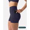 imageShorts with Pockets  Compressive High Waisted Butt Sculpting 4quot ampamp 6quot Womens Biker Shorts  HiPerform XXS to 3XTwilight