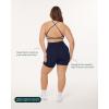 imageShorts with Pockets  Compressive High Waisted Butt Sculpting 4quot ampamp 6quot Womens Biker Shorts  HiPerform XXS to 3XTwilight