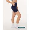 imageShorts with Pockets  Compressive High Waisted Butt Sculpting 4quot ampamp 6quot Womens Biker Shorts  HiPerform XXS to 3XTwilight