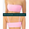 imageSports Bandeau Bras for Women  Padded Low Support Workout Yoga Bandeau Bra with Convertible Straps  FlexFlowBubblegum