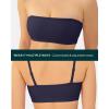 imageSports Bandeau Bras for Women  Padded Low Support Workout Yoga Bandeau Bra with Convertible Straps  FlexFlowTwilight