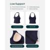 imageWorkout Halter Tops for Women Built in Bra  Low Support V Neck Backless Sports Tank Top Shelf Bra  HiPerformTwilight