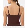 imageYoga Tank Top with Built in Bra for Women  Medium Support Shelf Bra Soft Workout Camisole Tops  FlexFlowCocoa