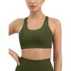 imageRacerback Supportive Sports Bras for Women  High Support Scoop Neck Gym Workout Bra Removable Pads  HiPerformArmy