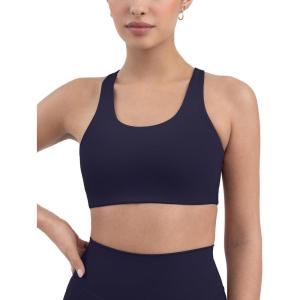 imageRacerback Supportive Sports Bras for Women  High Support Scoop Neck Gym Workout Bra Removable Pads  HiPerformTwilight
