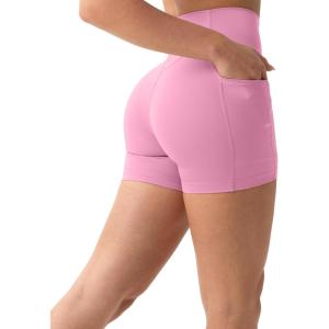 imageShorts with Pockets  Compressive High Waisted Butt Sculpting 4quot ampamp 6quot Womens Biker Shorts  HiPerform XXS to 3XPetal