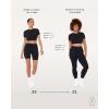 imageAthleisure Crop Tee  Low Support Crew Neck Short Cap Sleeves Lounge Workout Womens Cropped Top  LuxeCloudSky