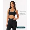 imageCurve Hem Scoop Neck Sports Bra for Women  Medium Support Buttery Soft Low Cut Yoga Workout Bras  FlexFlowBlack