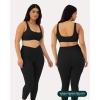 imageCurve Hem Scoop Neck Sports Bra for Women  Medium Support Buttery Soft Low Cut Yoga Workout Bras  FlexFlowBlack