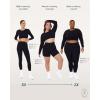 imageLong Sleeve Crop Top  Medium Support Crew Neck MoistureWicking Womens Performance Gym Workout Tee  HiPerformTwilight