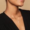 imagePAVOI 14K Gold Plated Cubic Zirconia Diamond Pendant Necklace for Women  Adjustable SliderRose Gold
