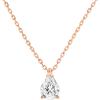 imagePAVOI 14K Gold Plated Cubic Zirconia Diamond Pendant Necklace for Women  Adjustable SliderRose Gold