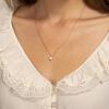 imagePAVOI 14K Gold Plated Cubic Zirconia Diamond Pendant Necklace for Women  Adjustable SliderRose Gold