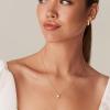 imagePAVOI 14K Gold Plated Cubic Zirconia Diamond Pendant Necklace for Women  Adjustable SliderRose Gold