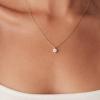 imagePAVOI 14K Gold Plated Cubic Zirconia Diamond Pendant Necklace for Women  Adjustable SliderRose Gold