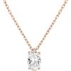 imagePAVOI 14K Gold Plated Cubic Zirconia Diamond Pendant Necklace for Women  Adjustable SliderRose Gold