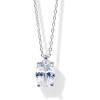 imagePAVOI 14K Gold Plated Cubic Zirconia Diamond Pendant Necklace for Women  Adjustable SliderWhite Gold