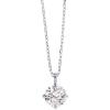 imagePAVOI 14K Gold Plated Cubic Zirconia Diamond Pendant Necklace for Women  Adjustable SliderWhite Gold
