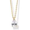 imagePAVOI 14K Gold Plated Cubic Zirconia Diamond Pendant Necklace for Women  Adjustable SliderYellow Gold