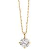 imagePAVOI 14K Gold Plated Cubic Zirconia Diamond Pendant Necklace for Women  Adjustable SliderYellow Gold