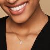 imagePAVOI 14K Gold Plated Cubic Zirconia Diamond Pendant Necklace for Women  Adjustable SliderYellow Gold